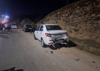 ۸ مصدوم نتیجه تصادف سه خودرو در میدان ورودی مسجدسلیمان