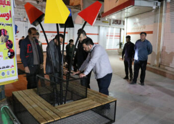 نصب مبلمان شهری در مسجدسلیمان د آستانه سال جدید