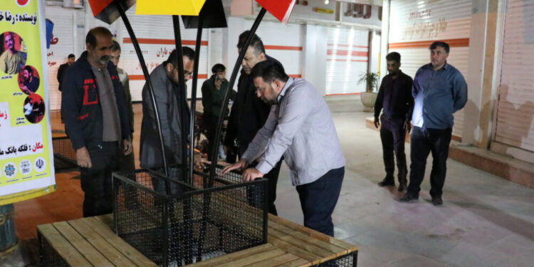 نصب مبلمان شهری در مسجدسلیمان د آستانه سال جدید