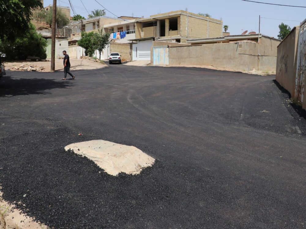 بازدید شهردار مسجدسلیمان از آسفالت‌ریزی محله کولرشاپ / ارتقاء کیفیت زندگی با بهبود زیرساخت های شهری