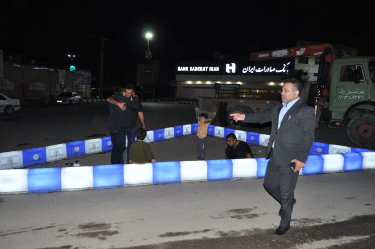 استفاده از جداول نوری در پروژه اصلاح هندسی میدان جانباز