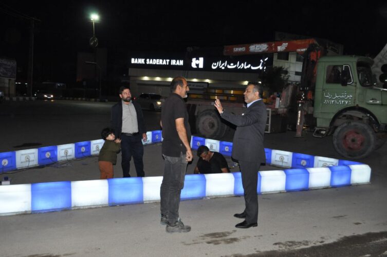 استفاده از جداول نوری در پروژه اصلاح هندسی میدان جانباز