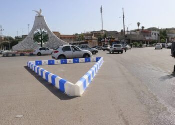 نصب جداول نوری در میدان جانباز مسجدسلیمان 