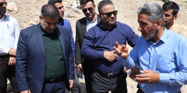آغاز مجدد عملیات اجرایی پل مالجونکی با حضور شهردار و فرماندار مسجدسلیمان