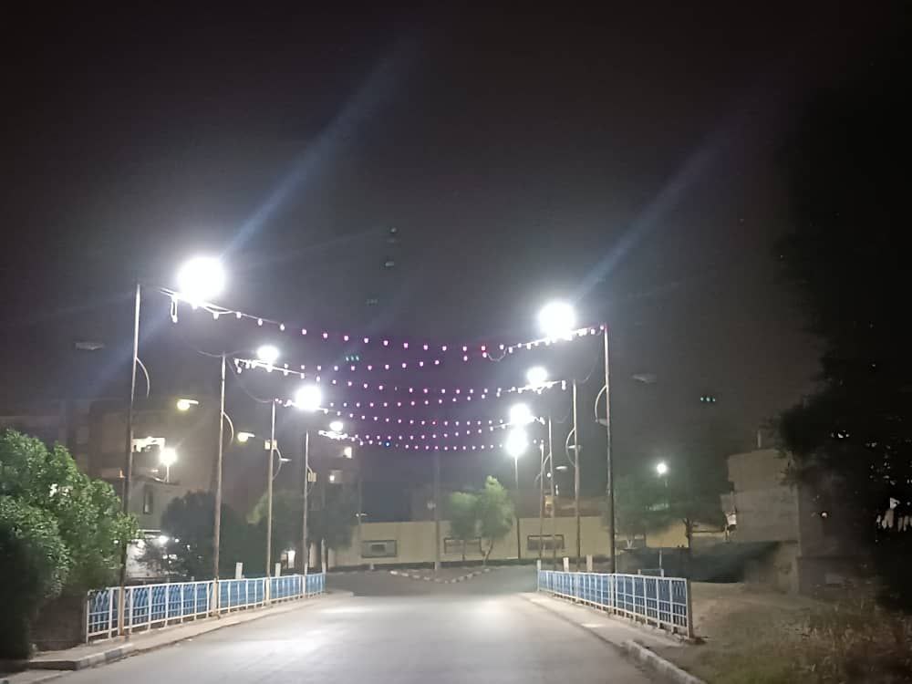 اجرای نورپردازی پل‌های چمران و هشت‌بنگله توسط شهرداری مسجدسلیمان