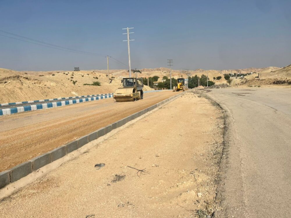 گام دوم تعریض و بهسازی محور حادثه‌خیز گلف با همت شهردار و معاونت امور زیربنایی شهرداری مسجدسلیمان