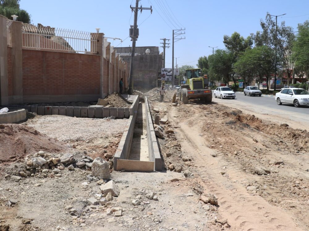 بلوار سه‌راه مال‌شنبه تا میدان علیمردان‌خان زیر تیغ عملیات عمرانی شهرداری