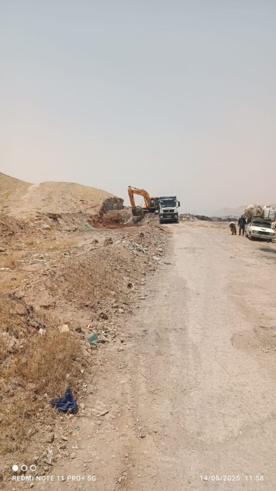 گام مهم شهرداری مسجدسلیمان در مدیریت پسماند؛ پروژه ساماندهی سایت زباله آغاز شد