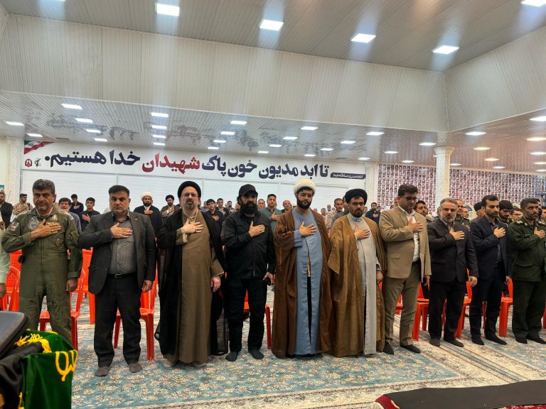 مراسم بزرگداشت شهدای خدمت در مسجد سلیمان برگزار شد