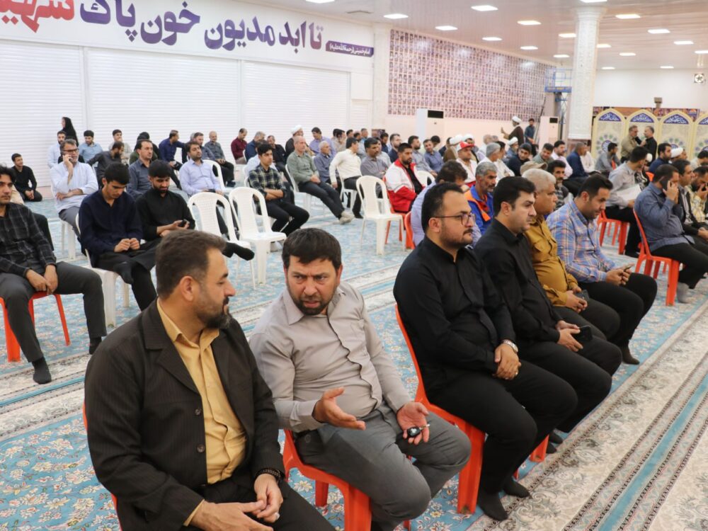 گرامیداشت سالگرد شهدای خدمت با حضور شهردار و معاونین و کارکنان شهرداری مسجدسلیمان