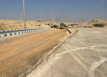 گام دوم تعریض و بهسازی محور حادثه‌خیز گلف با همت شهردار و معاونت امور زیربنایی شهرداری مسجدسلیمان