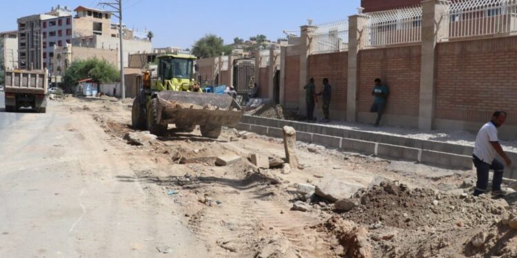 بلوار سه‌راه مال‌شنبه تا میدان علیمردان‌خان زیر تیغ عملیات عمرانی شهرداری