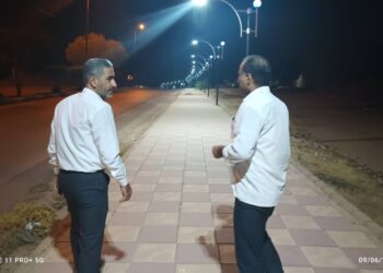 بهسازی و روشنایی مسیر پرتردد حدفاصل کارخانه گوگرد تا دانشگاه پیام‌نور در حال اجراست