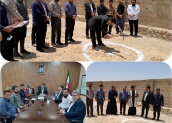 کلنگ زنی فاز نخست نهضت توسعه عدالت در فضاهای آموزشی در اندیکا با حضور فرماندار، آغاز ساخت 19 کلاس درس در قالب 7 مدرسه