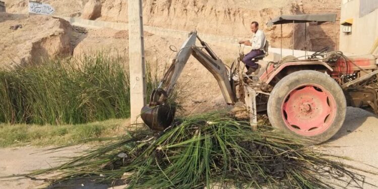 لایروبی محور اصلی نفتک به ریل‌وی به همت شهرداری مسجدسلیمان