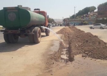 آغاز عملیات نخاله‌برداری و زیرسازی نوار حفاری جنب آتش‌نشانی نفتک حدفاصل گلزار شهدای گمنام