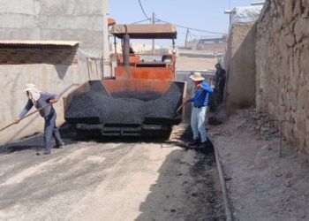 پایان عملیات آسفالت‌ریزی کوی شهید شکرالله راکی / تحقق یکی از مطالبات دیرینه شهروندان منطقه نمره هشت