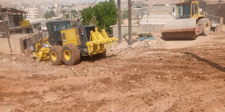 آغاز عملیات زیرسازی مسیر دسترسی سرتپه بازار چشمه‌علی