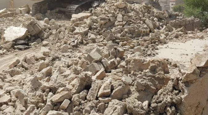 اجرای عملیات تخریب منازل طرح جابجایی منطقه پشت برج