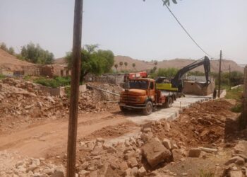 کانال‌های باغ چشمه‌علی ایمن‌سازی شد