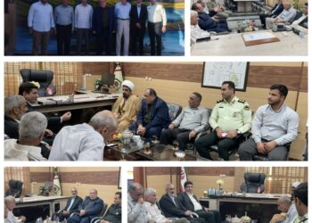 دیدار ونشست صمیمی با فرمانده محترم انتظامی وفرماندار محترم شهرستان اندیکا