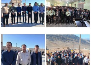 حضور پرشور پرسنل کمیته امداد امام خمینی (ره) شهرستان اندیکا راهپیمایی ۱۳ آبان