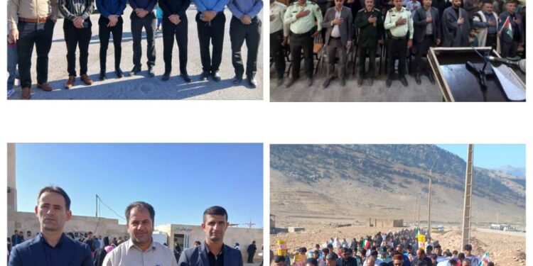 حضور پرشور پرسنل کمیته امداد امام خمینی (ره) شهرستان اندیکا راهپیمایی ۱۳ آبان