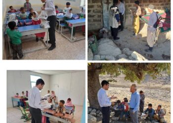 توزیع لوازم‌التحریر در مناطق محروم بخش چلو با حضور رئیس کمیته امداد اندیکا