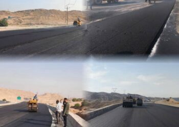 اتمام عملیات روکش آسفالت جاده آبگاه با پیگیری دکتر رضا جباری