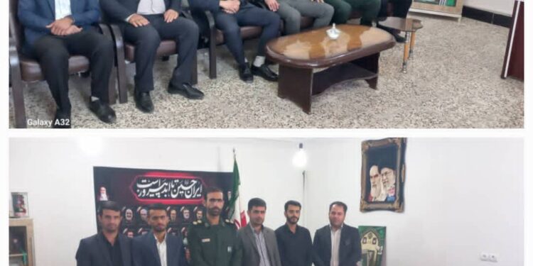 به مناسبت هفته بسیج ،دیدار پرسنل کمیته امداد اندیکا با فرمانده سپاه پاسداران