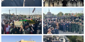 مردم مسجدسلیمان با شکوهی تاریخی، شهید گمنام را بدرقه کردند