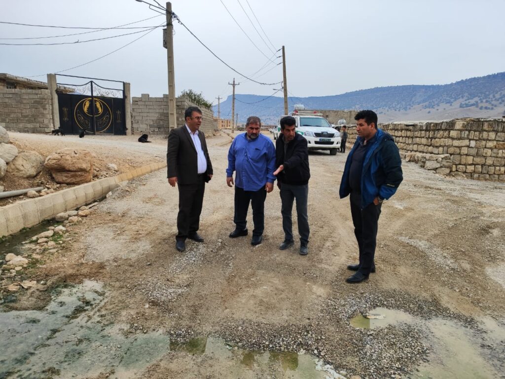 بازدید مسئولان دفتر نماینده اندیکا از پروژه‌های عمرانی بخش چلو