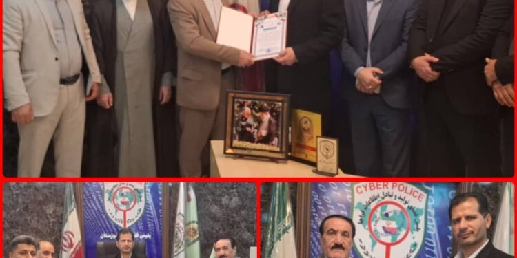 قدردانی مدیریت صلح و سازش کشور و شورای راهبردی استان خوزستان از سرهنگ حسینی بهپاس کسب رتبه اول پلیس فتا فراجا و مدیریت شایسته در حوزه امنیت سایبری قدردانی مدیریت صلح و سازش کشور و شورای راهبردی استان خوزستان از سرهنگ حسینی بهپاس کسب رتبه اول پلیس فتا فراجا و مدیریت شایسته در حوزه امنیت سایبری