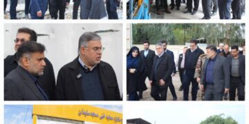 بازدید معاون استاندار خوزستان از پروژه‌های کلان زیرساختی و خدماتی مسجدسلیمان