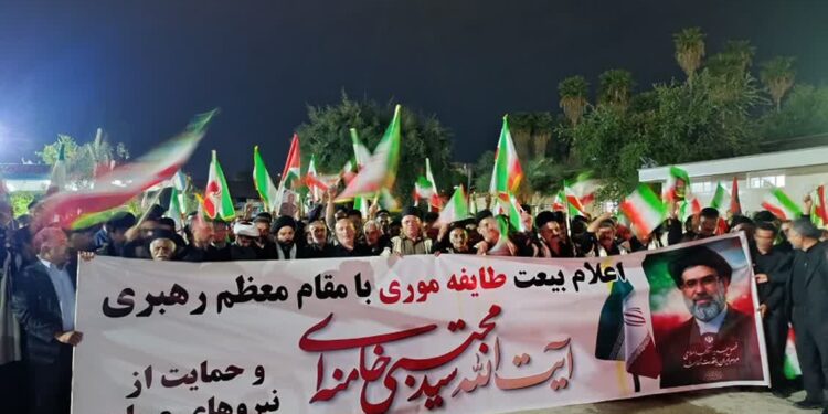 تجدید بیعت طایفه موری مسجدسلیمان با آرمان‌های انقلاب و رهبری