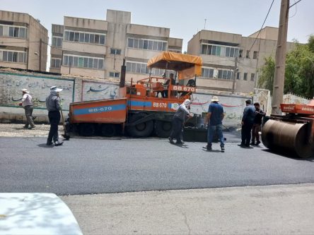 آغاز آسفالت‌محور پرتردد نمره چهل_ میدان مقاومت در پاسخ به مطالبه جدی مردم