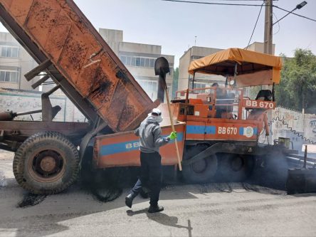 آغاز آسفالت‌محور پرتردد نمره چهل_ میدان مقاومت در پاسخ به مطالبه جدی مردم
