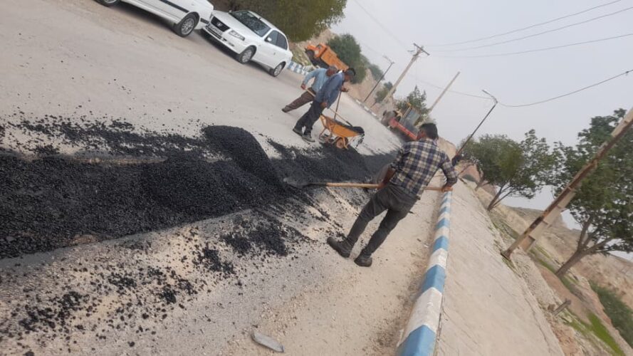 ساماندهی مسیر تپه شهدای گمنام نفتک با ترمیم و اجرای آسفالت نوار حفاری ساماندهی مسیر تپه شهدای گمنام نفتک با ترمیم و اجرای آسفالت نوار حفاری
