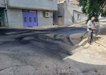 آسفالت خیابان کلیسا هدیه نویدبخش شهرداری به شهروندان