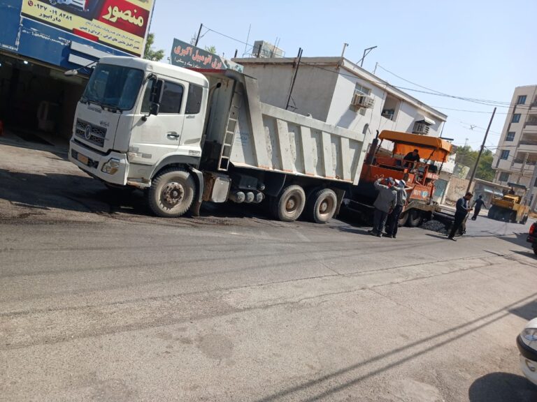عملیات روکش آسفالت خیابان حنیف نژاد کلید خورد عملیات روکش آسفالت خیابان حنیف نژاد کلید خورد
