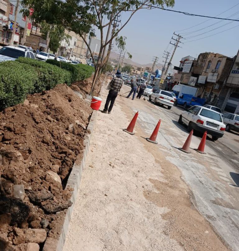 پایان عملیات زیر سازی محور سرکوره ها به میدان باشگاه مرکزی، مسیر برای اجرای آسفالت آماده شد