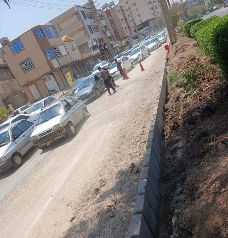 پایان عملیات زیر سازی محور سرکوره ها به میدان باشگاه مرکزی، مسیر برای اجرای آسفالت آماده شد
