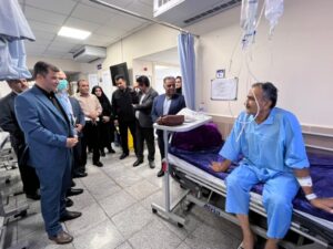 بازدید مشترک فرماندار مسجدسلیمان و مدیر درمان تأمین اجتماعی خوزستان از بیمارستان شفا با هدف پیگیری مشکلات درمانی