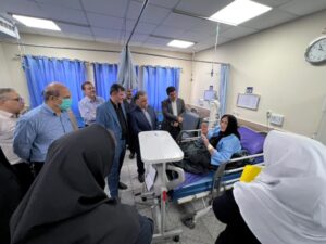 بازدید مشترک فرماندار مسجدسلیمان و مدیر درمان تأمین اجتماعی خوزستان از بیمارستان شفا با هدف پیگیری مشکلات درمانی
