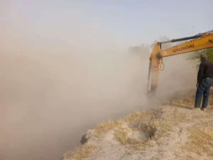 تپه رانشی نفتون ایمن سازی شد