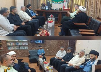 دیدار امام جمعه شهرستان مسجدسلیمان با فرمانده انتظامی<br>به مناسبت گرامیداشت هفته انتظامی