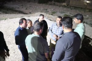 بازدید شبانه شهردار مسجدسلیمان از نقاط بحرانی و حادثه‌خیز شهر در آستانه بارندگی